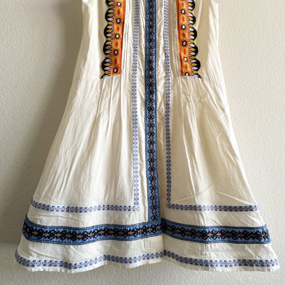 Tory Burch Embroidered Adriana Fit & Flare Dress Size 2 - Picture 6 of 15
